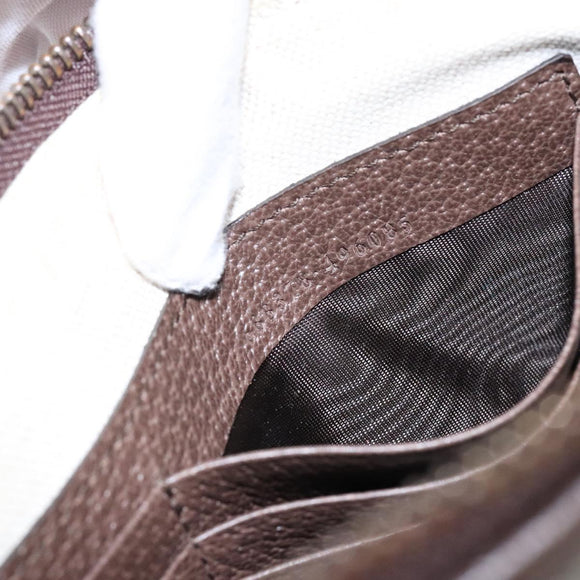 GUCCI GG Supreme Web Sherry Line Clutch Bag PVC Beige Gold 688378 Auth 136081