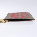 GUCCI GG Supreme Web Sherry Line Clutch Bag PVC Beige Gold 688378 Auth 136081-5