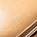 GUCCI Micro GG Canvas Shoulder Bag Beige Gold Auth 136082-18