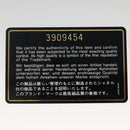 CHANEL Vanity Pouch Patent leather Black Gold CC Auth 136084-23