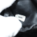 CHANEL Vanity Pouch Patent leather Black Gold CC Auth 136084-28