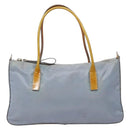 PRADA Hand Bag Nylon Light Blue Auth 136085-13