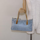 PRADA Hand Bag Nylon Light Blue Auth 136085-24