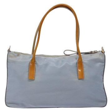 PRADA Hand Bag Nylon Light Blue Auth 136085 - 0