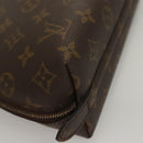 LOUIS VUITTON Monogram Trousse Demi Ronde Cosmetic Pouch M47520 LV Auth 136089-15