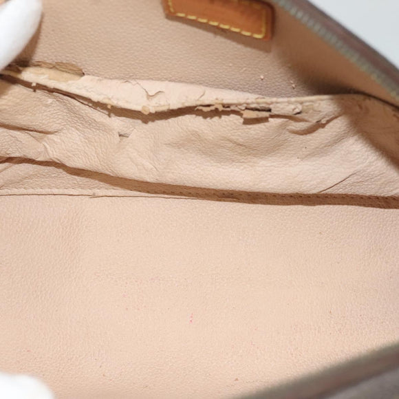 LOUIS VUITTON Monogram Trousse Demi Ronde Cosmetic Pouch M47520 LV Auth 136089