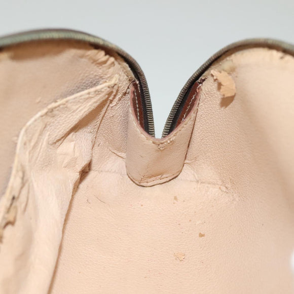 LOUIS VUITTON Monogram Trousse Demi Ronde Cosmetic Pouch M47520 LV Auth 136089