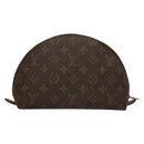 LOUIS VUITTON Monogram Trousse Demi Ronde Cosmetic Pouch M47520 LV Auth 136089-2