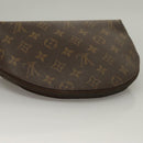 LOUIS VUITTON Monogram Trousse Demi Ronde Cosmetic Pouch M47520 LV Auth 136089-5