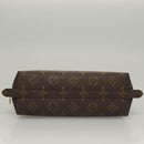 LOUIS VUITTON Monogram Trousse Demi Ronde Cosmetic Pouch M47520 LV Auth 136089-6