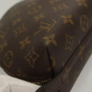 LOUIS VUITTON Monogram Trousse Demi Ronde Cosmetic Pouch M47520 LV Auth 136089-7