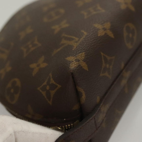 LOUIS VUITTON Monogram Trousse Demi Ronde Cosmetic Pouch M47520 LV Auth 136089