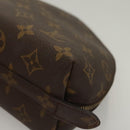 LOUIS VUITTON Monogram Trousse Demi Ronde Cosmetic Pouch M47520 LV Auth 136089-14