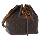 LOUIS VUITTON Monogram Petit Noe Shoulder Bag M42226 LV Auth 136092-1