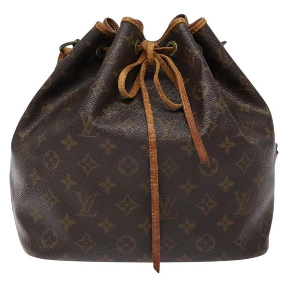LOUIS VUITTON Monogram Petit Noe Shoulder Bag M42226 LV Auth 136092