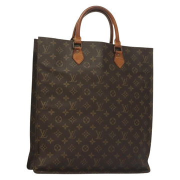 LOUIS VUITTON Monogram Sac Plat Hand Bag M51140 LV Auth 136093