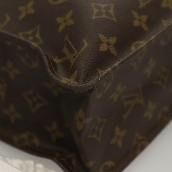 LOUIS VUITTON Monogram Sac Plat Hand Bag M51140 LV Auth 136093