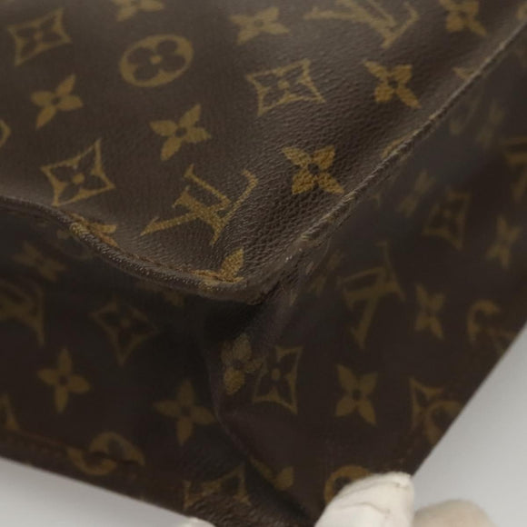 LOUIS VUITTON Monogram Sac Plat Hand Bag M51140 LV Auth 136093