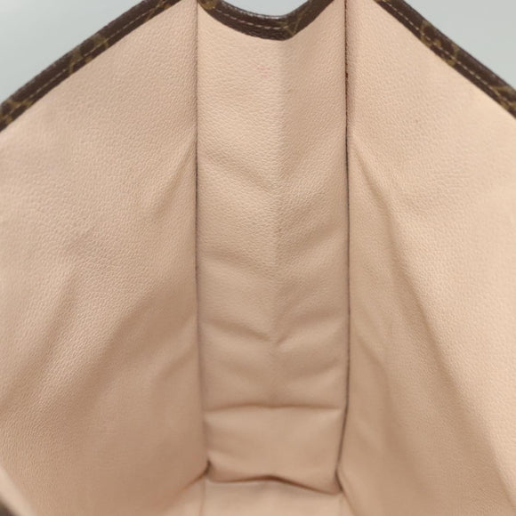 LOUIS VUITTON Monogram Sac Plat Hand Bag M51140 LV Auth 136093