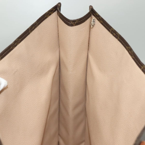 LOUIS VUITTON Monogram Sac Plat Hand Bag M51140 LV Auth 136093