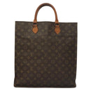 LOUIS VUITTON Monogram Sac Plat Hand Bag M51140 LV Auth 136093-13