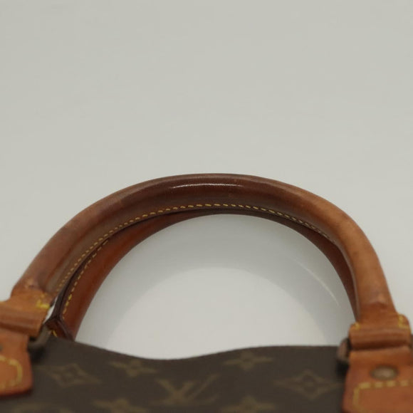 LOUIS VUITTON Monogram Sac Plat Hand Bag M51140 LV Auth 136093