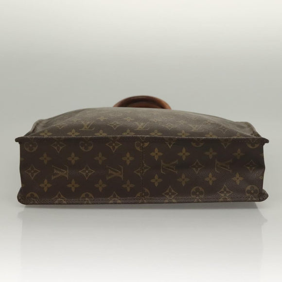 LOUIS VUITTON Monogram Sac Plat Hand Bag M51140 LV Auth 136093