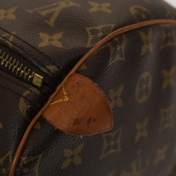 LOUIS VUITTON Monogram Keepall 55 Boston Bag M41424 LV Auth 136098