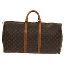 LOUIS VUITTON Monogram Keepall 55 Boston Bag M41424 LV Auth 136098-13