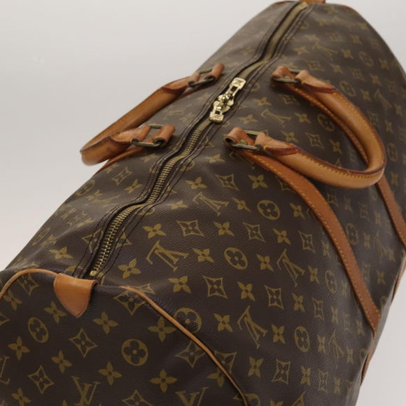 LOUIS VUITTON Monogram Keepall 55 Boston Bag M41424 LV Auth 136098