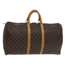 LOUIS VUITTON Monogram Keepall 55 Boston Bag M41424 LV Auth 136102-1