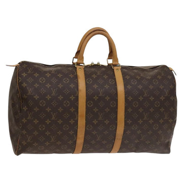 LOUIS VUITTON Monogram Keepall 55 Boston Bag M41424 LV Auth 136102