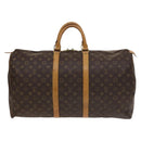 LOUIS VUITTON Monogram Keepall 55 Boston Bag M41424 LV Auth 136102-13