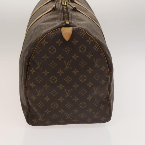 LOUIS VUITTON Monogram Keepall 55 Boston Bag M41424 LV Auth 136102