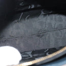 Salvatore Ferragamo Gancini Shoulder Bag Leather Navy Gold Auth 136108-11