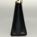 Salvatore Ferragamo Gancini Shoulder Bag Leather Navy Gold Auth 136108-4