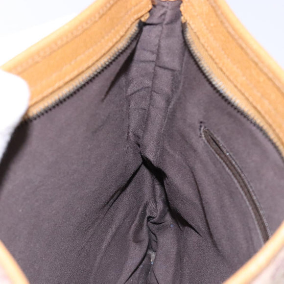 GUCCI GG Canvas Shoulder Bag Pink Silver 113013 Auth 136109