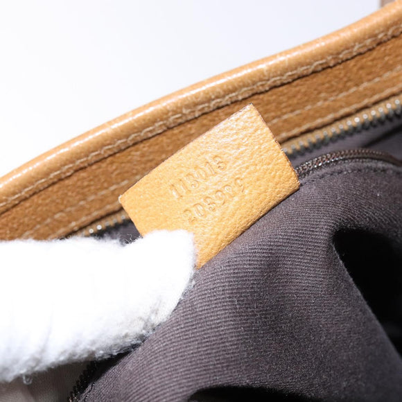 GUCCI GG Canvas Shoulder Bag Pink Silver 113013 Auth 136109