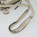 FENDI By The Way Hand Bag Leather 2way Beige Gold Auth 136115-7