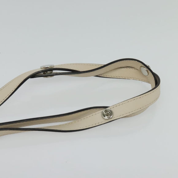 FENDI By The Way Hand Bag Leather 2way Beige Gold Auth 136115