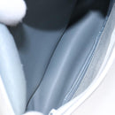 Christian Dior Honeycomb Canvas Shoulder Bag PVC White Gold Auth 136116-12