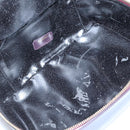 GUCCI Bamboo Vanity Hand Bag Leather Purple Gold 032 1956 0150 Auth 136119-10