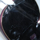 GUCCI Bamboo Vanity Hand Bag Leather Purple Gold 032 1956 0150 Auth 136119-11