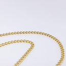 Salvatore Ferragamo Gancini Chain Shoulder Bag Leather Black Gold Auth 136121-8