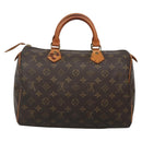 LOUIS VUITTON Monogram Speedy 30 Hand Bag M41526 LV Auth 136133-2