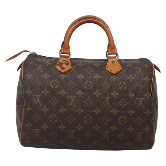 LOUIS VUITTON Monogram Speedy 30 Hand Bag M41526 LV Auth 136133