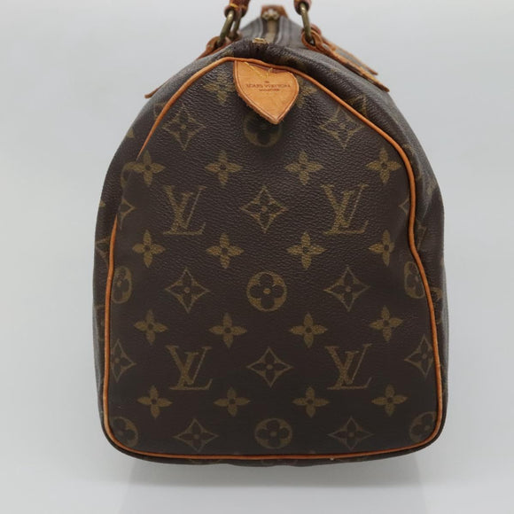 LOUIS VUITTON Monogram Speedy 30 Hand Bag M41526 LV Auth 136133