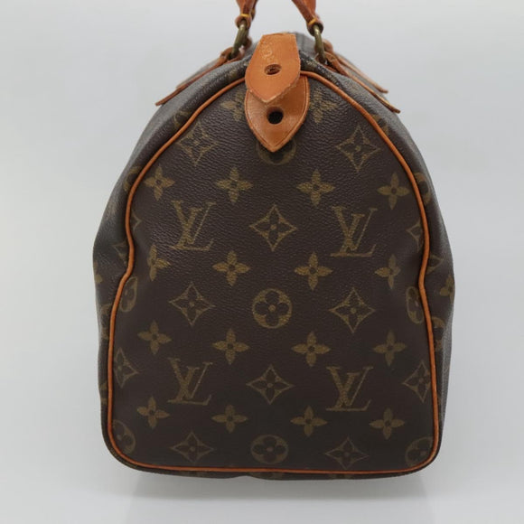LOUIS VUITTON Monogram Speedy 30 Hand Bag M41526 LV Auth 136133