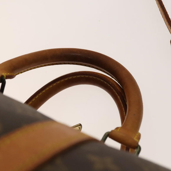 LOUIS VUITTON Monogram Keepall Bandouliere 55 Boston Bag M41414 LV Auth 136135