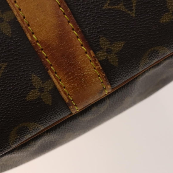 LOUIS VUITTON Monogram Keepall Bandouliere 55 Boston Bag M41414 LV Auth 136135